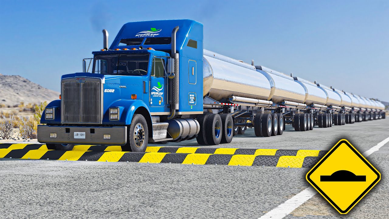 Heavy Trucks vs Speed Bumps – Ultra Smooth & Satisfying