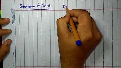 Summation of series in complex numbers