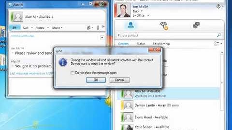 Lync 2010: IM Conversations