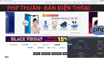 Php thuần - Website bán điện thoại di động đơn giản