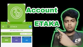 How to make etaka new account  how to sign in etaka App | how to Sign up etaka online money on etaka screenshot 1