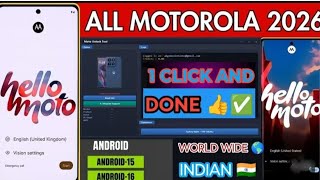 ALL Motorola FRP Unlock in Fastboot Mode| Android 14/15/16 | One-Click LatestMethod 2026 #motrola 🔥🔥