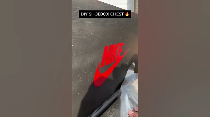 DIY Shoebox Chest 🔥 #MotivatedByMylan | Nike Jordan Sneakerhead Shoe Storage