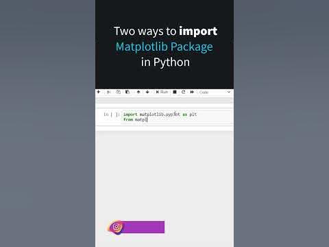 Two ways to import Matplotlib package in Python - YouTube