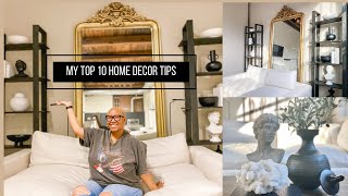 MY TOP TEN HOME DECOR TIPS // DIY WITH KB