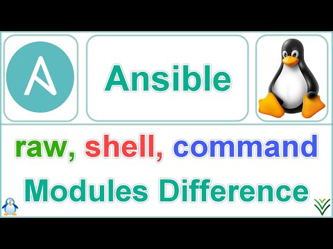 Difference Between Ansible raw, shell and command modules (#ansible #interview #questions)