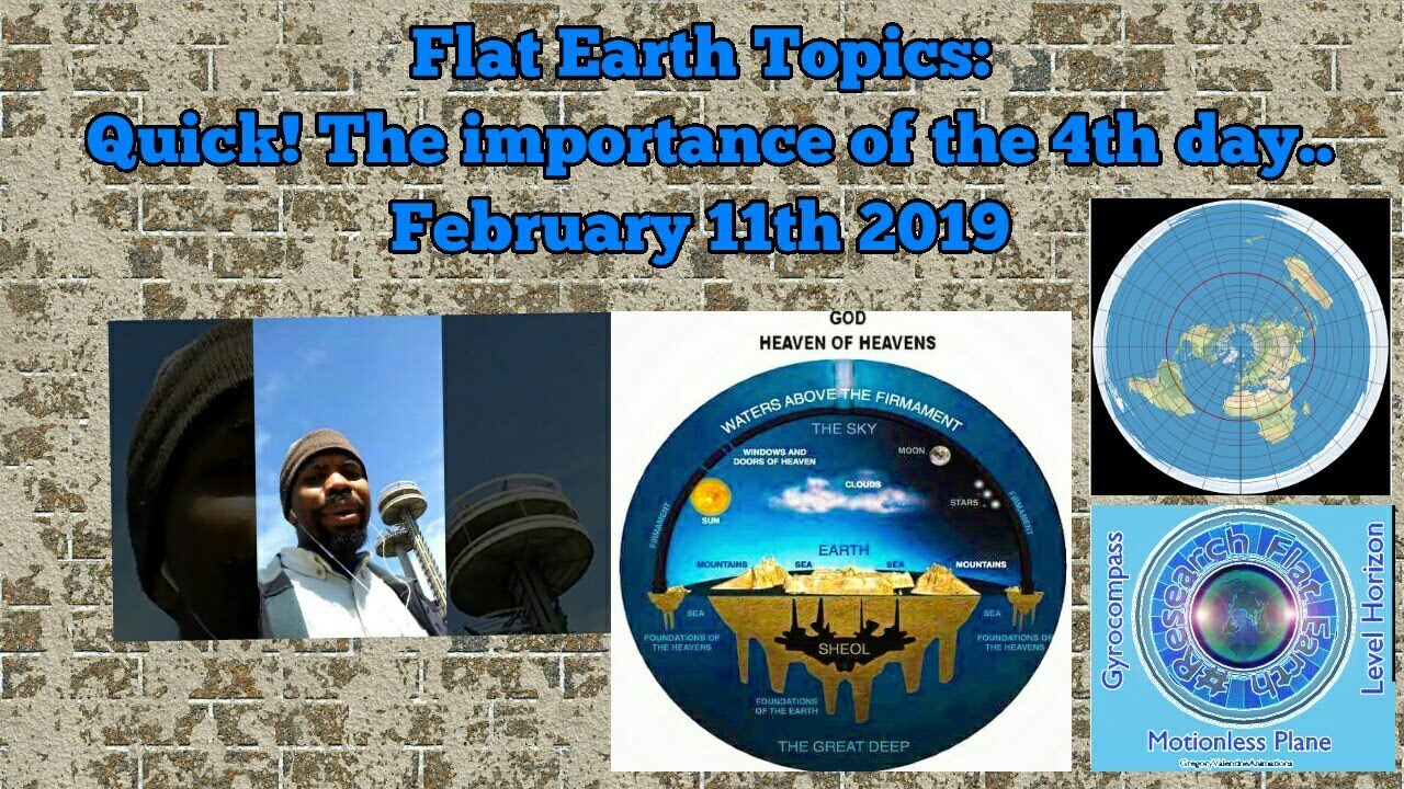 My Flat Earth foundation: Day of Creation importance. bible quotes