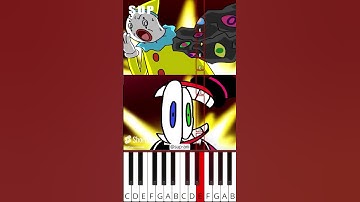 Magic Fart Transformation - Caine/Kaufmo(@sup-ani)The Amazing Digital Circus - Octave Piano Tutorial