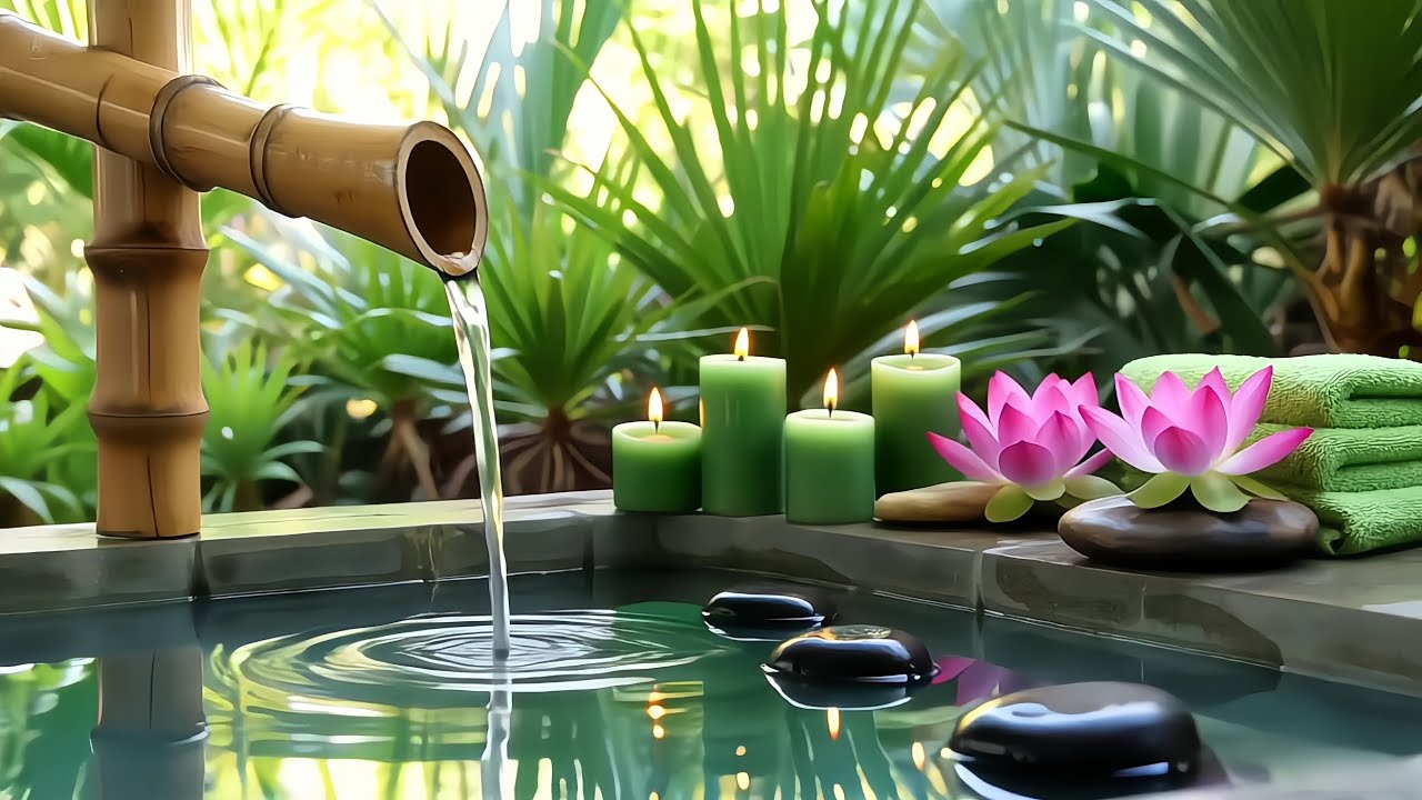 Relaxing Deep Sleep Music & Soft Piano - ASMR Water Sounds, Insomnia Relieve, Calming Music