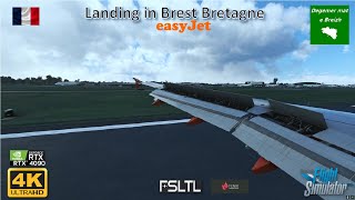 FS 2020  - A Passenger Life - Landing in Brest Guipavas Bretagne -A320 Fenix- Easyjet screenshot 4