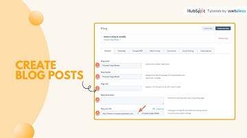 How to create blog posts in HubSpot