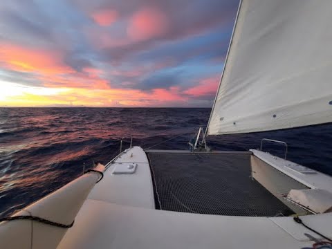 Sailing from Brazil to Martinique. Top speed 18.3 knots on a 38 feet catamaran