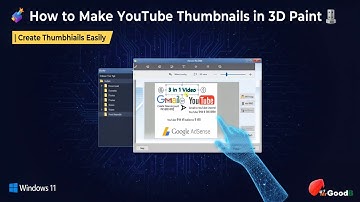 How to Make YouTube Thumbnails in 3D Paint | Create Thumbnails Easily on Windows 10/11!