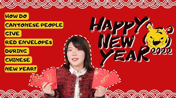 How do Cantonese people give red envelopes during Chinese New Year?