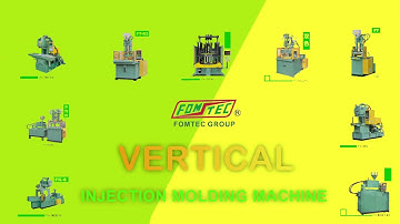 FOMTEC Vertical Injection Molding Machine completed with Rotary Table.