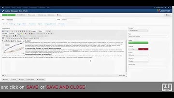 How to edit content in Joomla 3.3.x