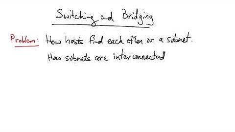 Switching and Bridging - Georgia Tech - Network Implementation