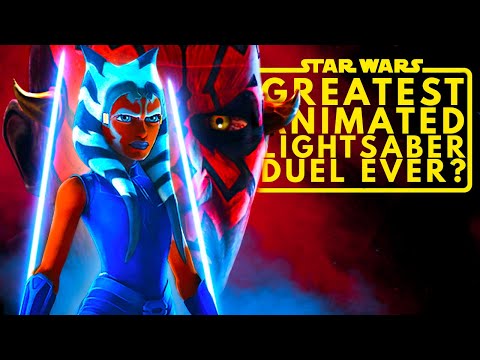 Star Wars: Maul vs Ahsoka Tano - The Greatest Animated Lightsaber Duel Ever?