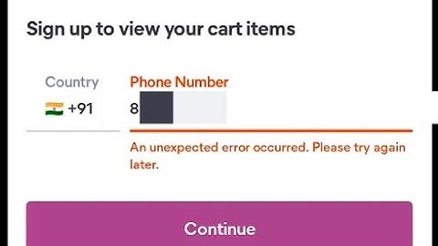 How to fix An unecxpected error occurred please try again later meesho app error when signup (OTP)