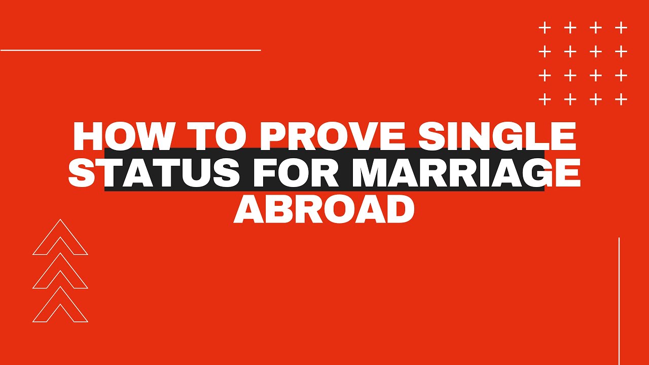 How to Prove Single Status Video - YouTube