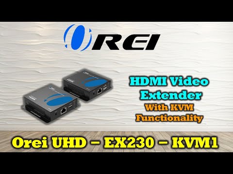 OREI 4K HDMI Extender Over Ethernet — Zero Latency up to 230ft | KVM, HDR, Audio Out!