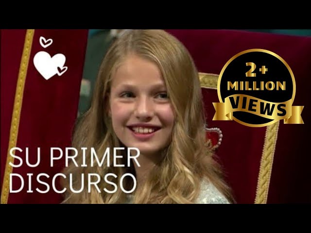 Princess Leonor, Spain's future queen, delivers her first speech ENG SUB class=