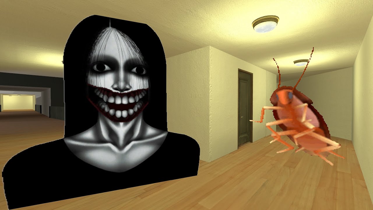 Kuchisake Onna And Cockroach Nextbot Gmod - YouTube