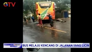 Bus Vs 2 Truk, Empat Korban Terluka - Bim 2310