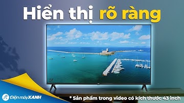 Chiếc TIVI có thiết kế gọn gàng, màn hình hiển thị rõ ràng đến từ nhà TCL