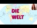 GERMAN LESSON 4: Learn the German Country Names  Continents!