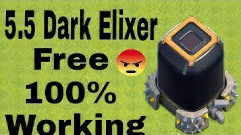free 5.5k dark elixer without any attacks 2018 {clash of clan tips 2018 } 100% working th7+ working