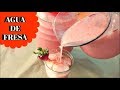 COMO HACER AGUA DE FRESA 🍓 CREMOSITA. TIPO LA MICHOACANA