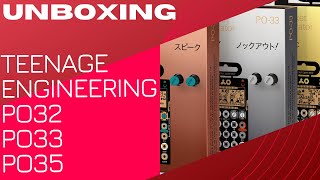 UNBOXING: Teenage Engineering Pocket Operators Metal Series Complete Set! PO32 PO33 PO35