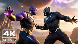 Intense Clash Thanos And Black Panther 4K Fight Scene Infinite War 2024