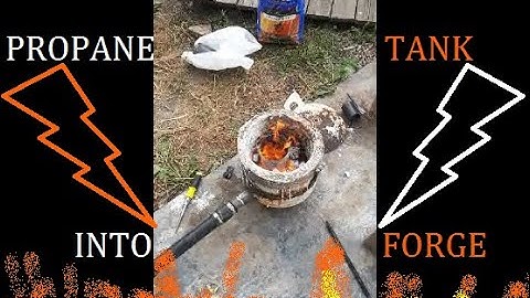 Old Propane tank Charcoal forge