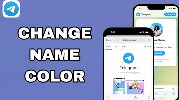 How To Change Name Color On Telegram App