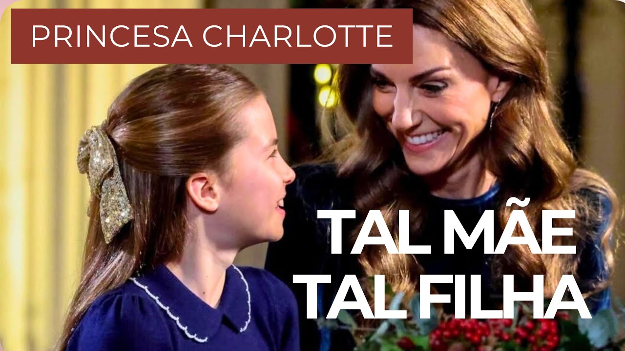 PRINCESA CHARLOTTE FAZ SUA ESTREIA OFICIAL NO NATAL ✨️ DA FAMILIA REAL EM DUETO COM KATE MIDDLETON