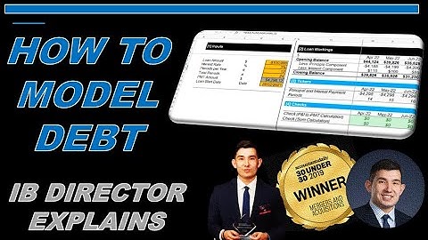 HOW TO MODEL A SIMPLE DEBT SCHEDULE | INVESTMENT BANKING DIRECTOR EXPLAINS