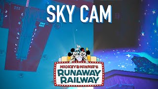 SKY CAM: Mickey & Minnie's Runaway Railway 4K Disneyland 2024