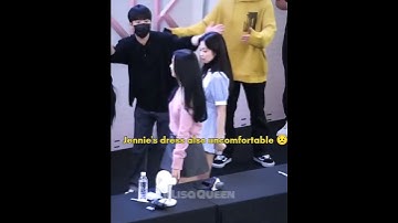 Jennie caring jisoo even when she was also uncomfortable😥🥺#blackpink #jennie #shorts