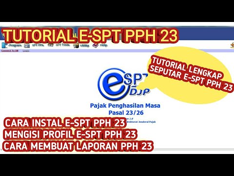 Tutorial E-SPT PPh 23 Lengkap