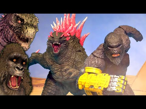 Godzilla x Kong MOVIE But Stop Motion