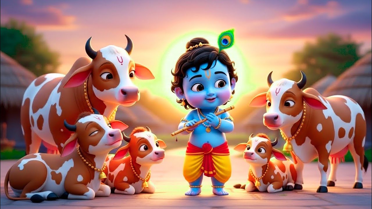 छोटी छोटी गैया छोटे छोटे ग्वाल। Choti Choti Gaiya Chote Chote Gwal। #kanha #krishna #krishnabhajan