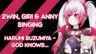Haruhi Suzumiya - God knows... - 2wintails' Birthday Karaoke ft. Annytf &amp; OniGiri