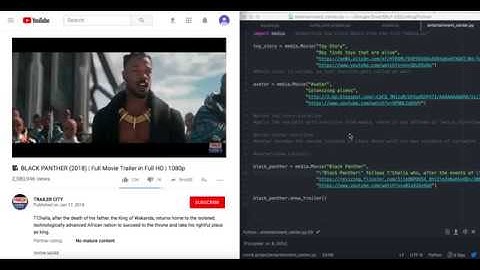 Playing a video using Python (Black Panther)