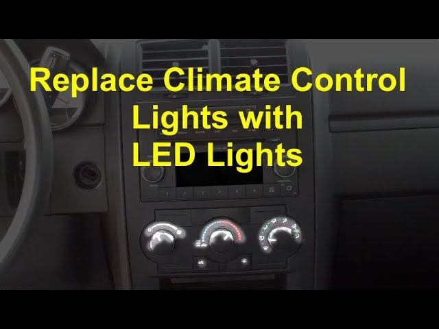 Dodge Charger Climate Control Lights