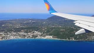 Landing at Corfu Airport. 27th July 2020 (Jet2) Incredible views of the island.