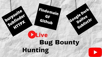 Live Bug Bounty Hunting | #Dalfox | #Burpsuite | #Findomain | #Subfinder