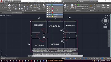 How to Freeze,Lock and Unlock Layers in Autocad- Lock Unlock Layers in Autocad in Hindi