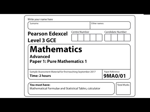 edexcel paper level pure mathematics exam assessment specification